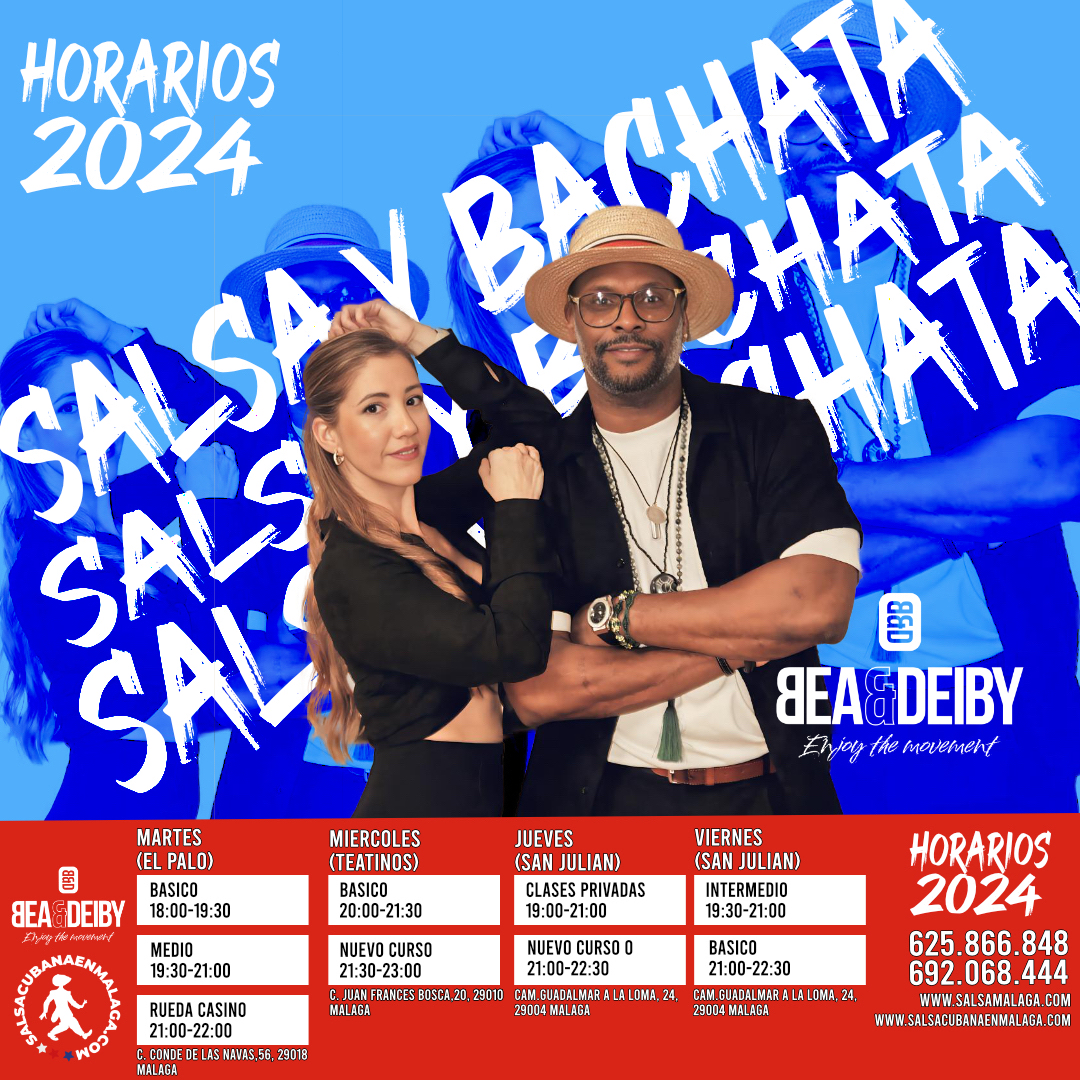 Horarios de clases de salsa cubana en Málaga 2023/2024