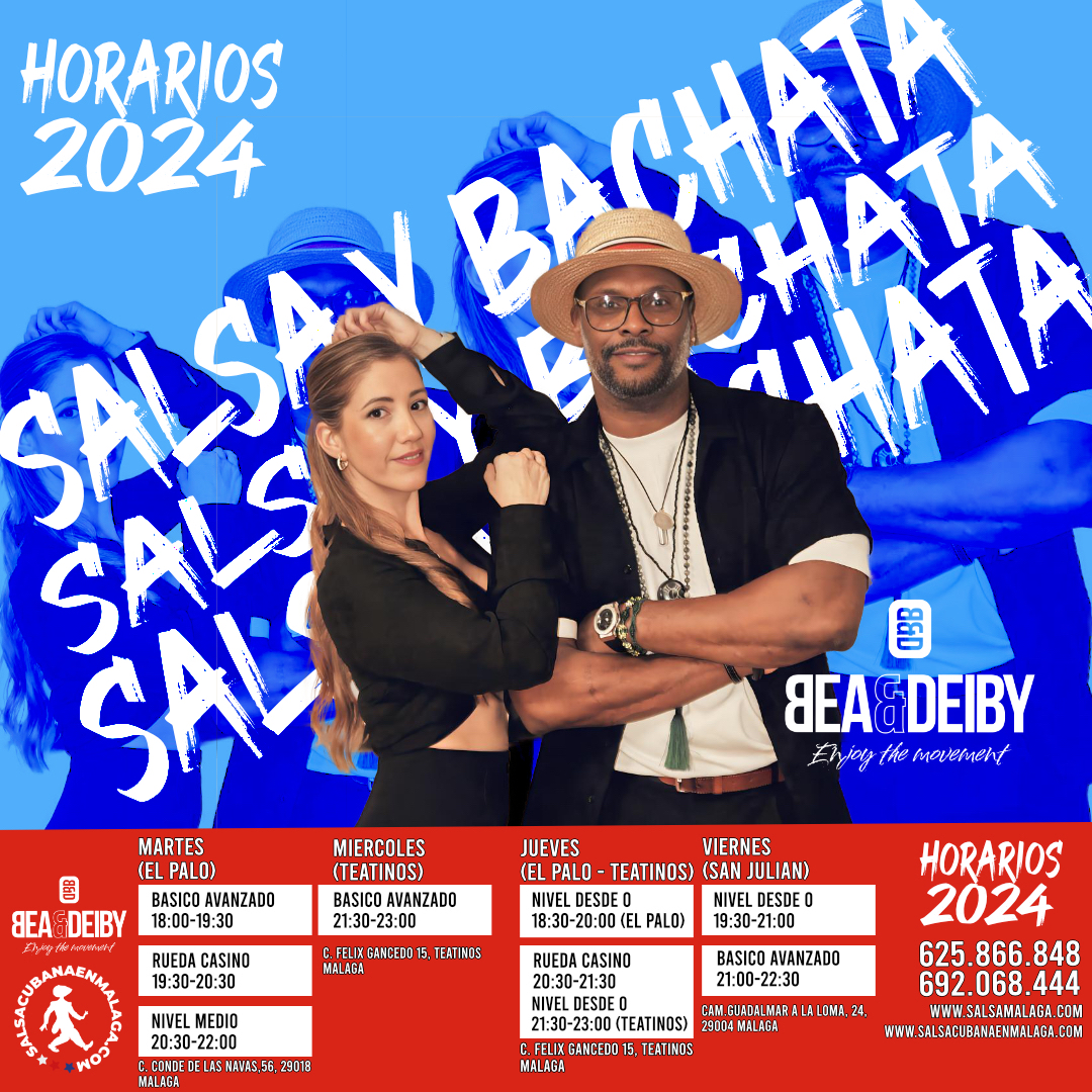 Horarios de clases de salsa cubana en Málaga 2023/2024