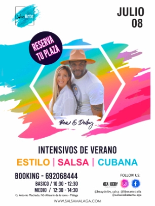 Flayers de Intensivos de salsa cubana con Bea & Deiby